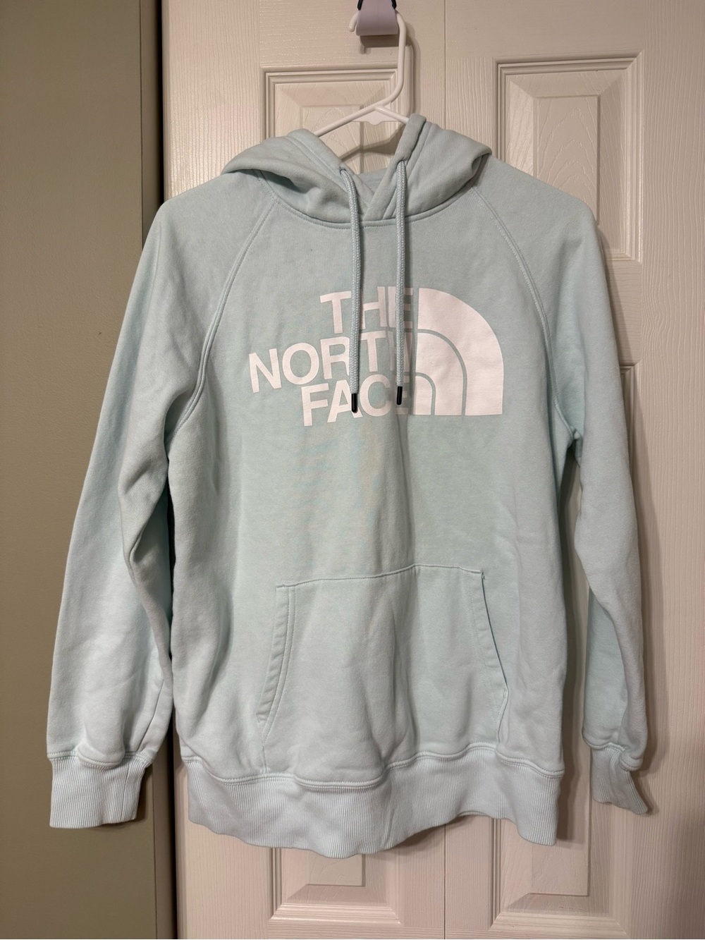 The North Face Pale Blue Logo Pullover Hoodie